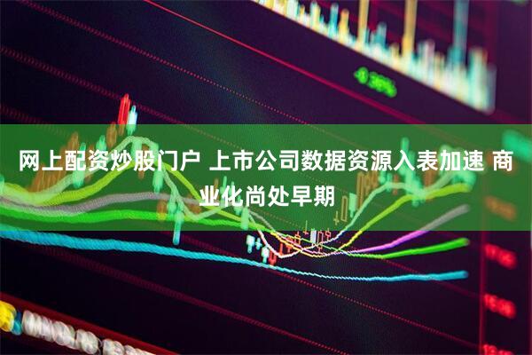 网上配资炒股门户 上市公司数据资源入表加速 商业化尚处早期